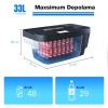 Acopower T35 12/24Volt 33Litre Tesla Model Y ile Uyumlu Kompresörlü Outdoor Oto Buzdolabı