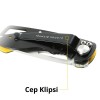 CAT DA980010 Kemer Askı Kancalı Katlanabilir 12CM Paslanmaz Çelik Kamp Çakısı