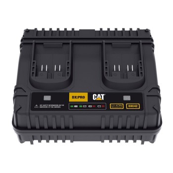 CAT DXC42 18Volt Li-ion ONE FOR ALL Profesyonel İkili Hızlı Akü Şarj Cihazı