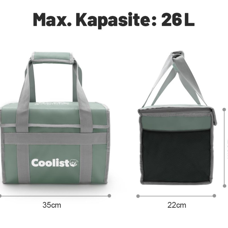 Coolist CL26LG 26 Litre Katlanabilir Termos Bez Çanta / Buzluk