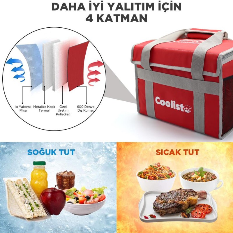 Coolist CL36R 36 Litre Katlanabilir Termos Bez Çanta / Buzluk