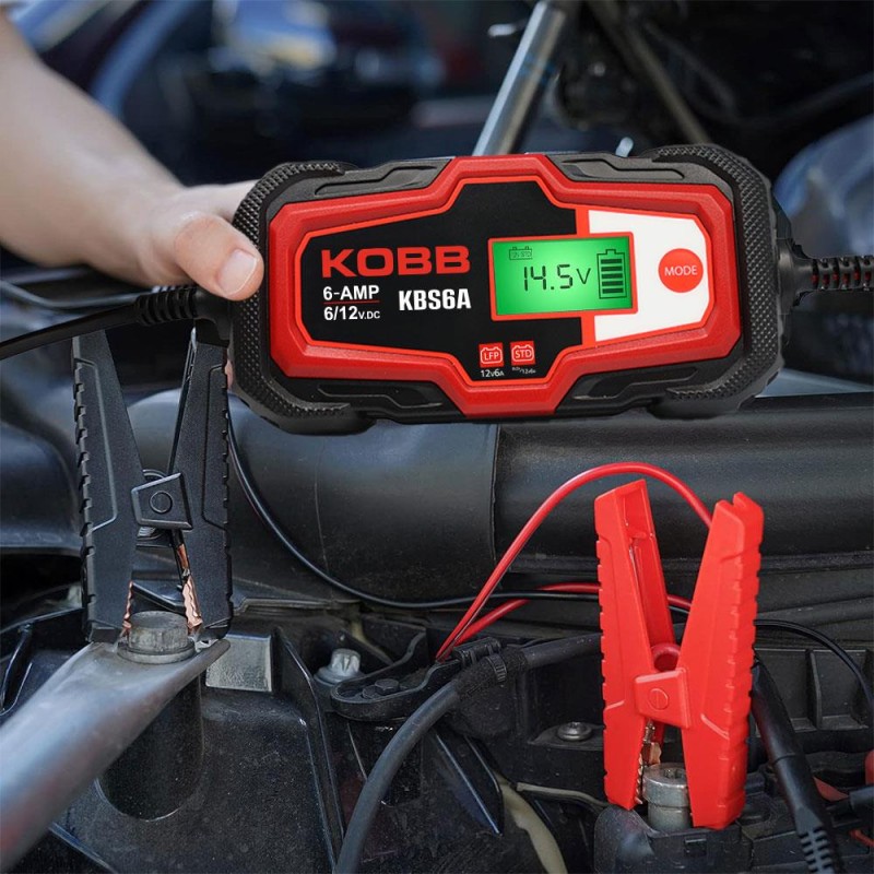 KOBB KBS6A 6/12V 150A Dijital Akü Şarj / Akü Bakım / Desülfatör ve Power Supply