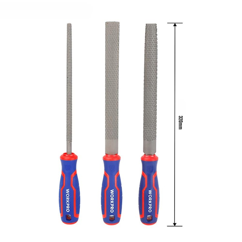WORKPRO WP201703 3 Parça 200mm Profesyonel Ahşap Törpü Seti