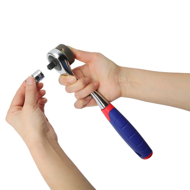 WORKPRO WP202528 3/8’’ Metrik/İnç 32 Parça Cr-V Profesyonel Lokma ve Kombine Anahtar Takımı