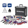 WORKPRO WP209100 297 Parça CR-V Profesyonel El Aleti Tamir Seti Tamir Bakım Çantası