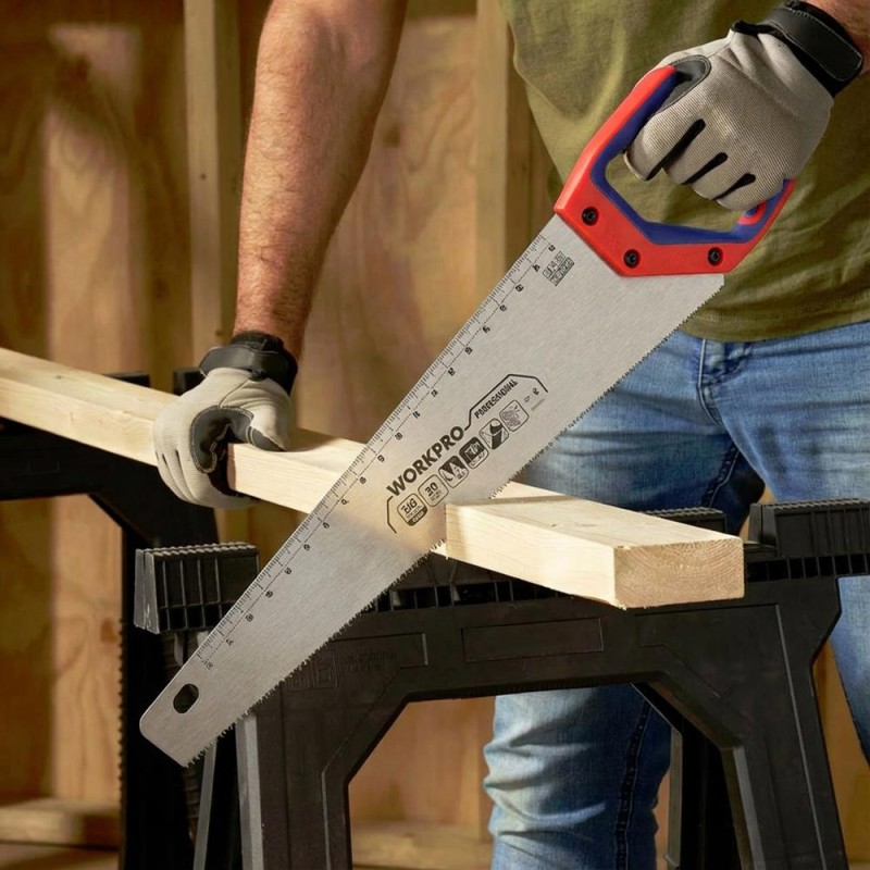 WORKPRO WP215007 500mm SK5 7 TPI Ağır Hizmet Tipi El Testeresi