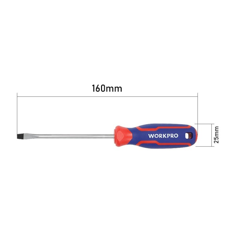 WORKPRO WP221013 3x75mm CR-V Profesyonel Düz Tornavida