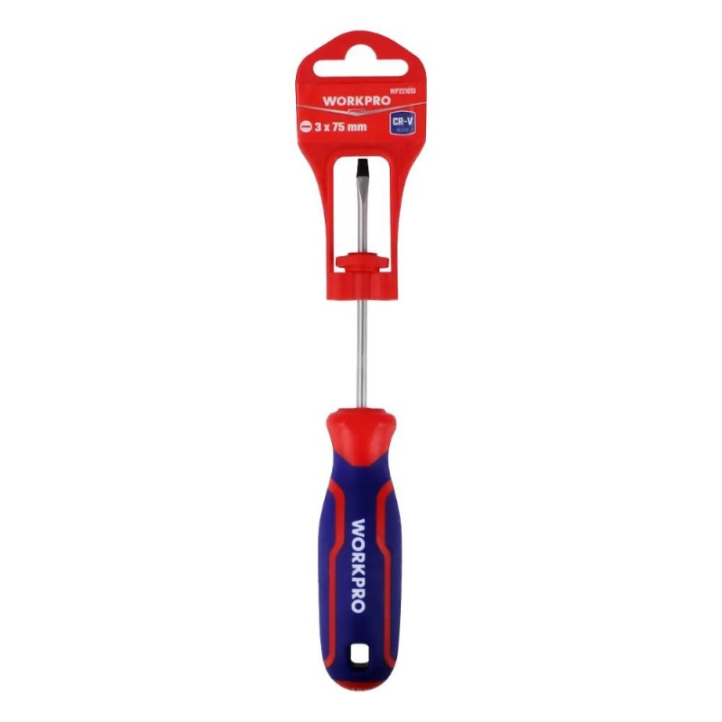 WORKPRO WP221013 3x75mm CR-V Profesyonel Düz Tornavida