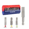 WORKPRO WP221062 13 Parça Manyetik CR-V Vidalama Bits Uç Seti