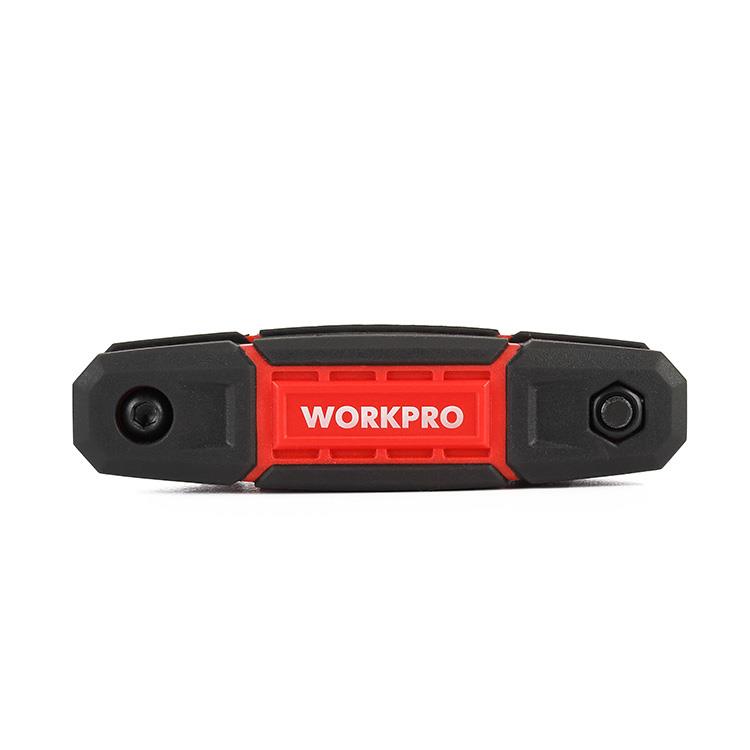 WORKPRO WP222029 9 Parça CR-V İnç Çakı Tipi Profesyonel Allen Anahtar Takımı