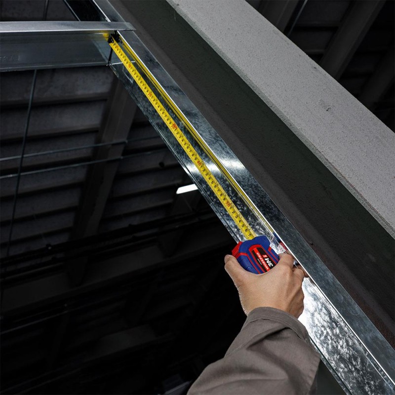 WORKPRO WP261008 3Mx16mm/10Ft. Naylon Kaplama Sarı Çelik Şerit Metre