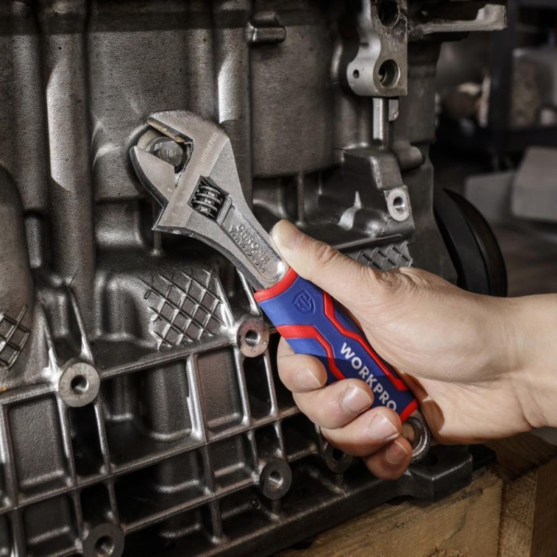 WORKPRO WP272012 250mm Cr-V Profesyonel Kurbağacık Anahtar