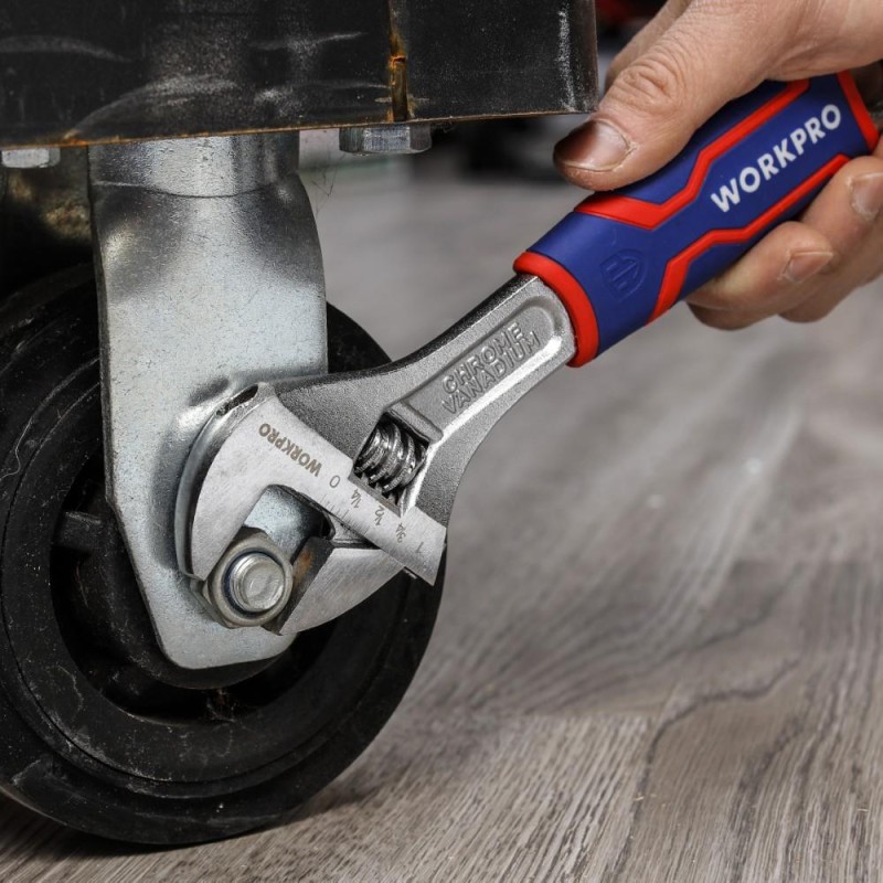 WORKPRO WP272013 300mm Cr-V Profesyonel Kurbağacık Anahtar