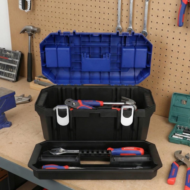 WORKPRO WP283018 22’’ Metal Kilitli Plastik Takım Çantası
