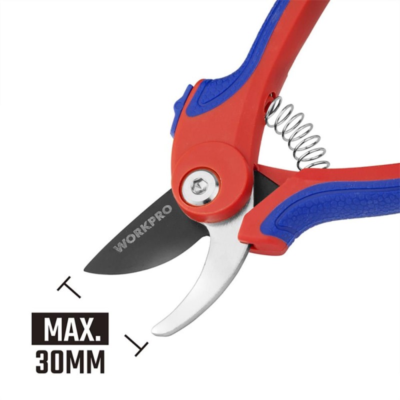 WORKPRO WP332001 180mm Profesyonel Bağ Bahçe Dal Budama Makası
